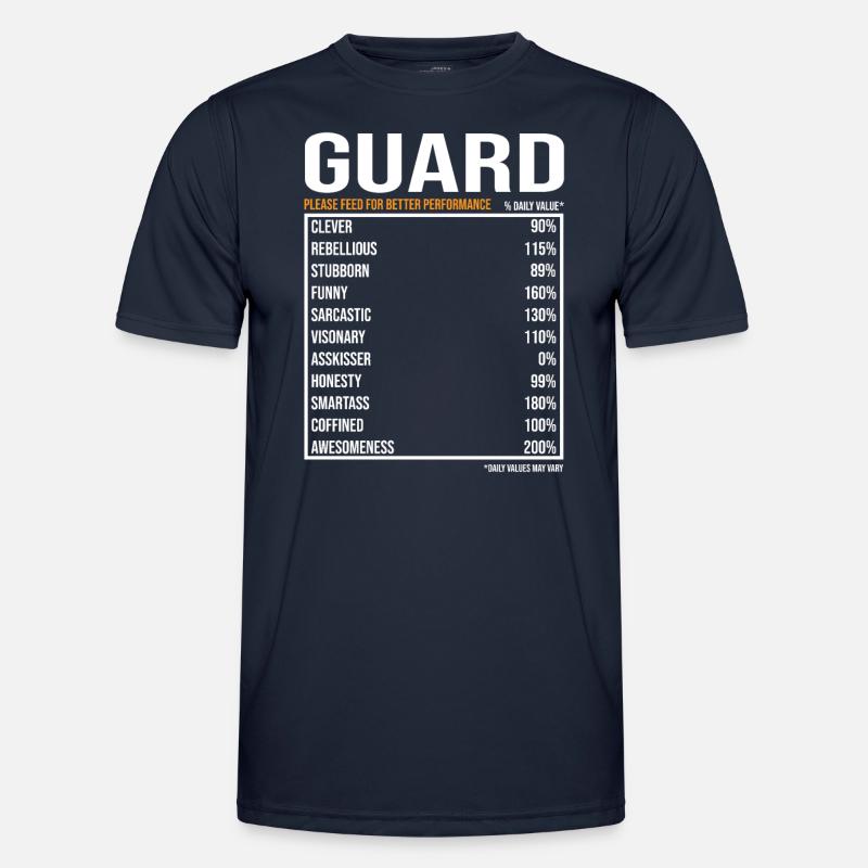 Security Guard Guard Guard Gift - Men's Functional T-Shirt - navy