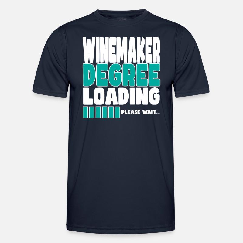 Winemaker invites training - Men's Functional T-Shirt - navy