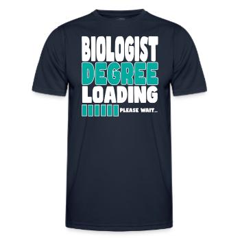 Biologist invites training - Men's Functional T-Shirt - navy - Front - AI Model Male 178 dark (178cm)