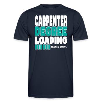 Carpenter invites training - Men's Functional T-Shirt - navy - Front - AI Model Male 178 dark (178cm)
