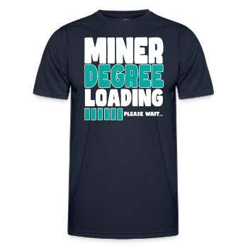 Miner invites training - Men's Functional T-Shirt - navy - Front - AI Model Male 178 dark (178cm)