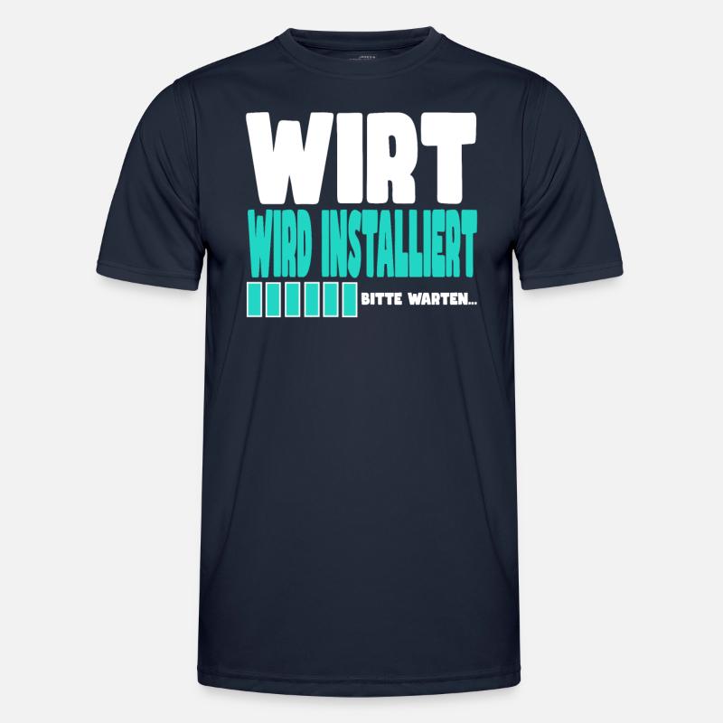 Wirt wird installiert Männer Funktions-T-Shirt