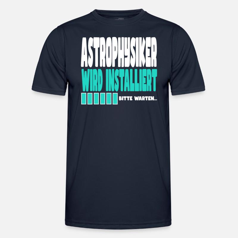 Astrophysiker wird installiert - Männer Funktions-T-Shirt - Navy