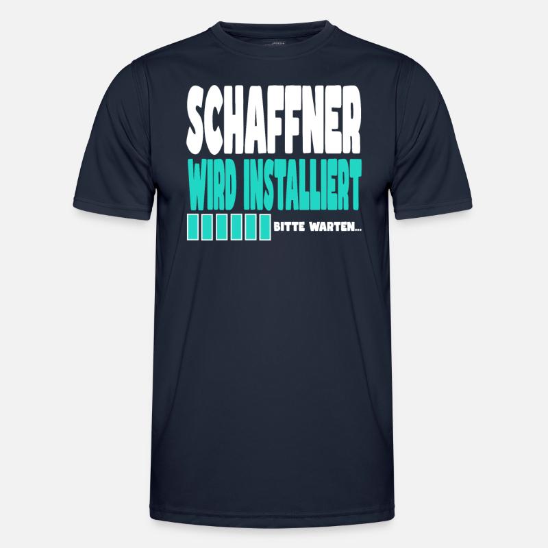 Schaffner wird installiert - Männer Funktions-T-Shirt - Navy
