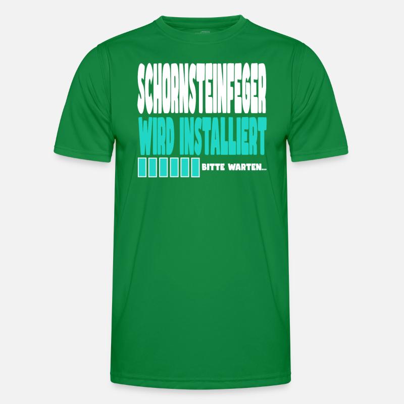 Schornsteinfeger wird installiert Männer Funktions-T-Shirt