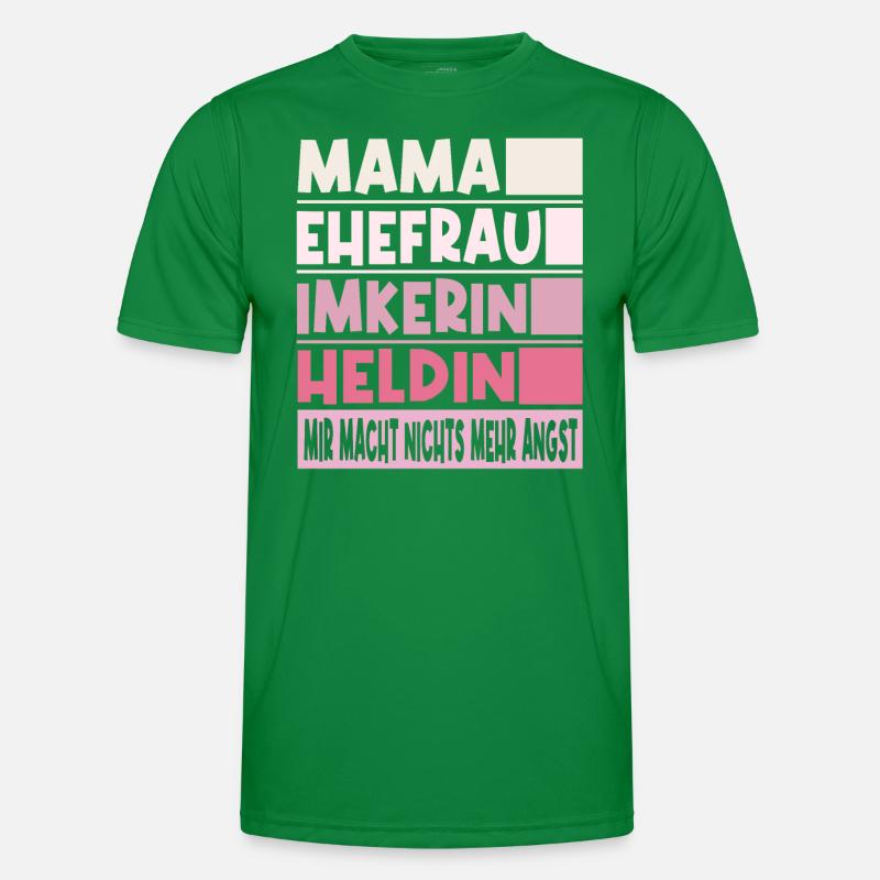 Imkerin Mama Ehefrau Heldin Männer Funktions-T-Shirt