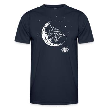 Araignée Toile d’araignée - T-shirt sport Homme - bleu marine - Devant - AI Model Male 178 dark (178cm)