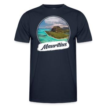 Mauritius Souvenir - Männer Funktions-T-Shirt - Navy - Vorne - AI Model Male 178 dark (178cm)