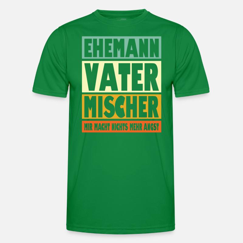 Mischer Vater Ehemann Held Männer Funktions-T-Shirt
