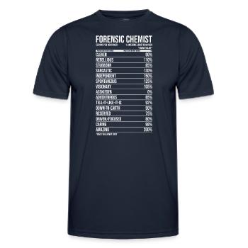 Forensic Chemist Daily Value - Men's Functional T-Shirt - navy - Front - AI Model Male 178 dark (178cm)