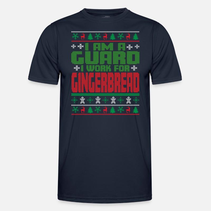 Security guard Christmas saying Men's Functional T-Shirt