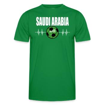 Saudi Arabian Football - Men's Functional T-Shirt - kelly green - Front - AI Model Male 178 dark (178cm)
