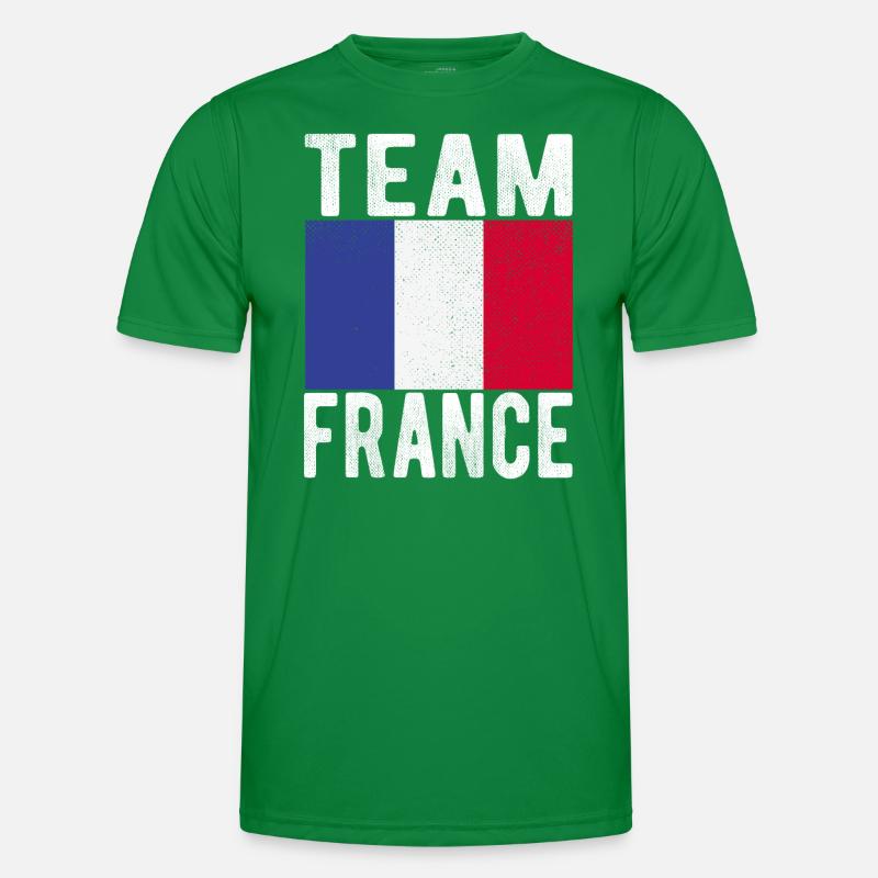 Français drapeau T-shirt sport Homme