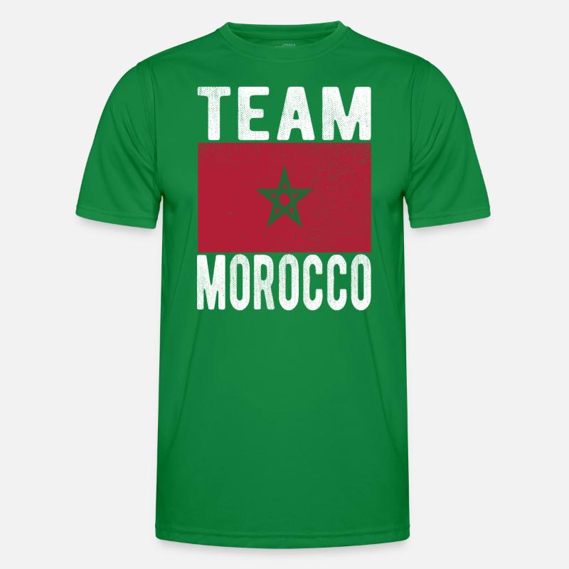 Drapeau du Maroc T-shirt sport Homme