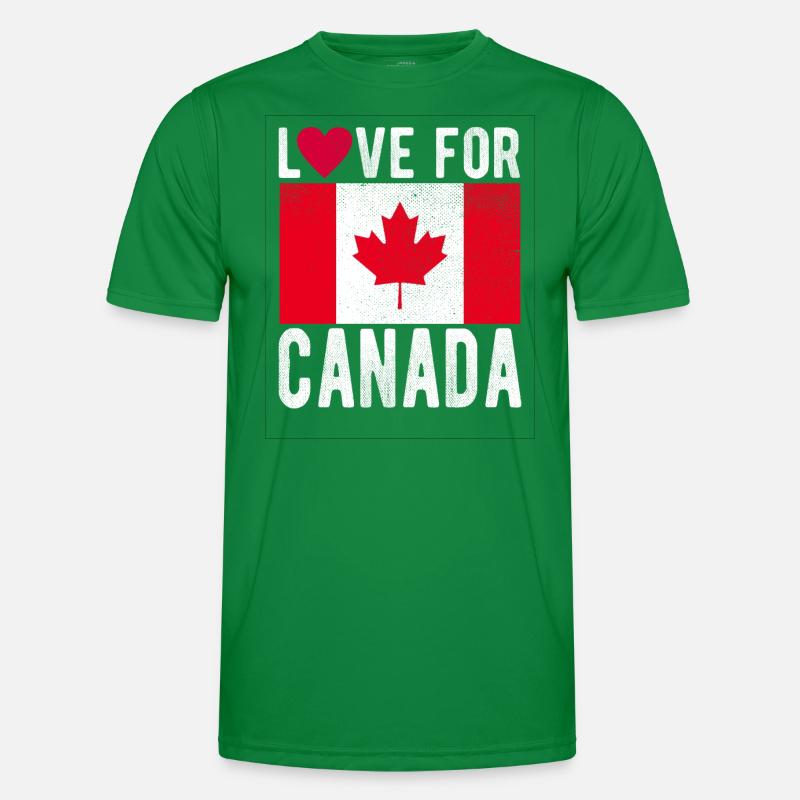 Drapeau du Canada T-shirt sport Homme