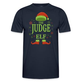 Richter Weihnachtself - Männer Funktions-T-Shirt - Navy - Vorne - AI Model Male 178 dark (178cm)