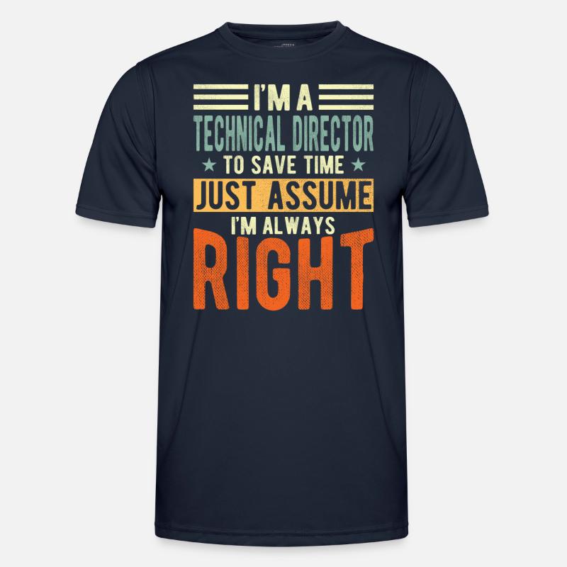 Technischer Direktor - Männer Funktions-T-Shirt - Navy