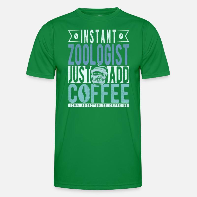 Zoologist coffee saying Men's Functional T-Shirt