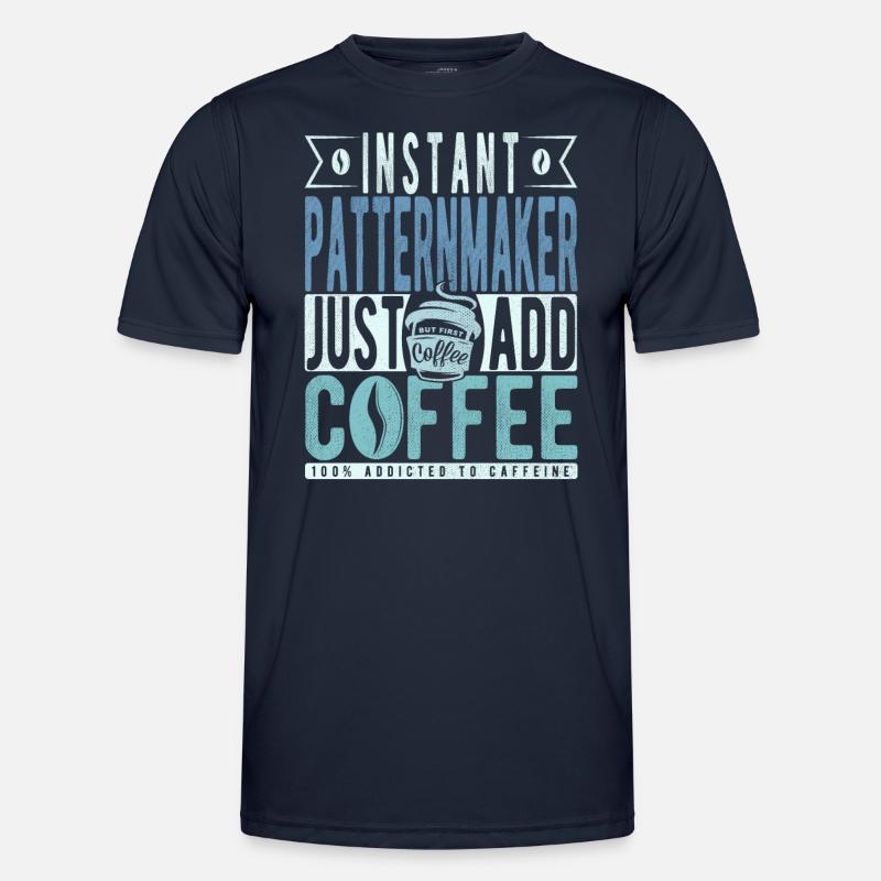 Modellbauer Kaffee Spruch - Männer Funktions-T-Shirt - Navy