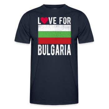 Bulgarie Souvenir - T-shirt sport Homme - bleu marine - Devant - AI Model Male 178 dark (178cm)