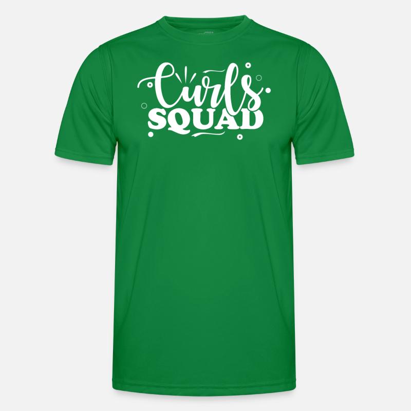 Curls Squad Curly Harre Group Men's Functional T-Shirt