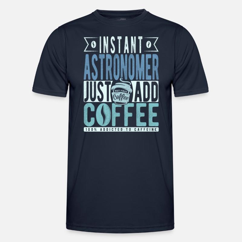 Buchalter Kaffee Spruch - Männer Funktions-T-Shirt - Navy