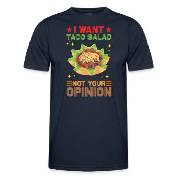 Taco Salad - Men's Functional T-Shirt - navy - Front - AI Model Male 178 dark (178cm)