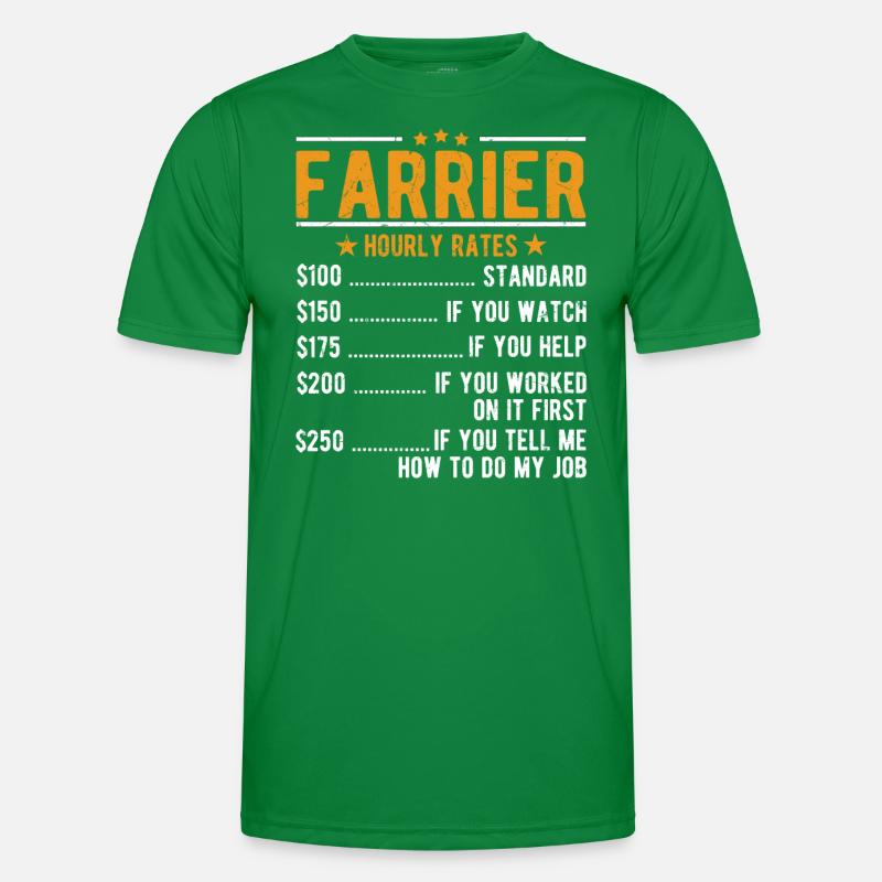 Farrier hourly wage Men's Functional T-Shirt