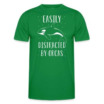 Orque Whale Dicton - T-shirt sport Homme - vert - Devant - AI Model Male 178 dark (178cm)