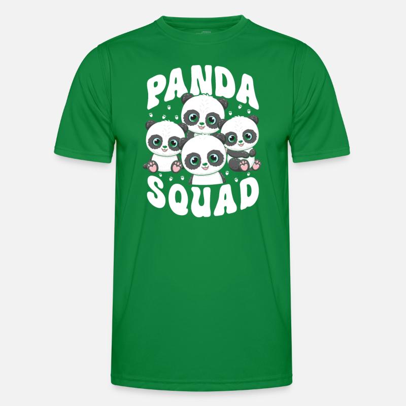 Panda Trupp Männer Funktions-T-Shirt