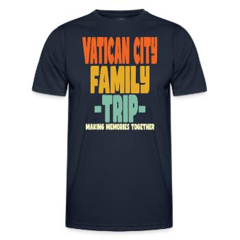 Vatican City Family Trip Holidays - Men's Functional T-Shirt - navy - Front - AI Model Male 178 dark (178cm)