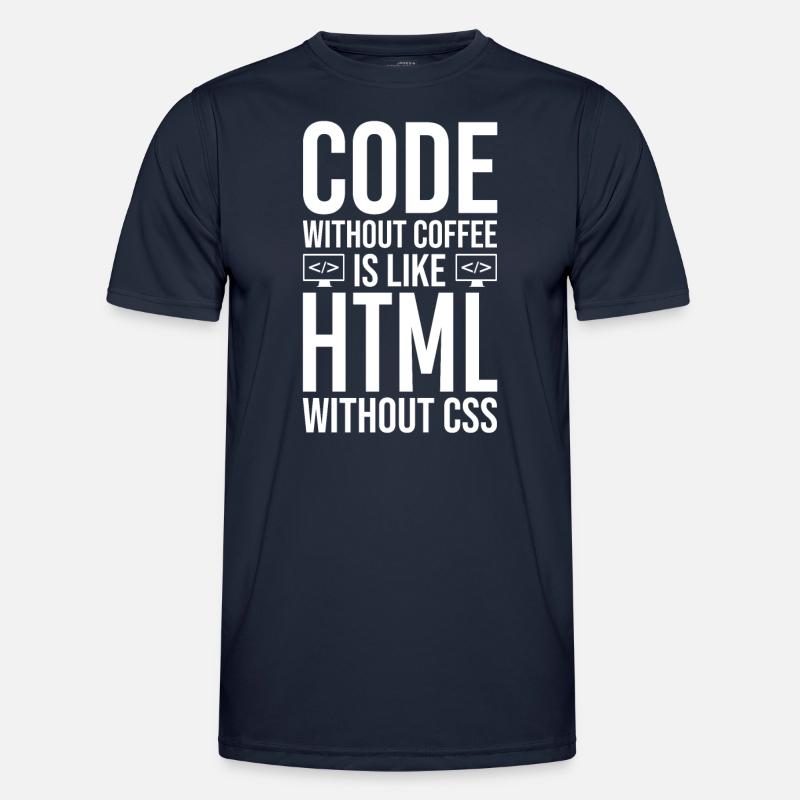 Coder Kaffee Geschenk - Männer Funktions-T-Shirt - Navy