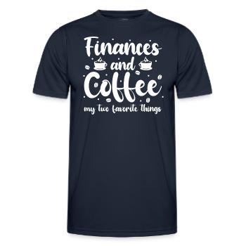 Finance Manager - Men's Functional T-Shirt - navy - Front - AI Model Male 178 dark (178cm)