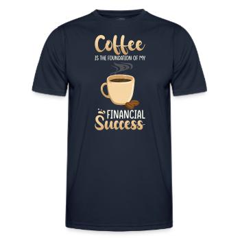 Gift for Finance Manager - Men's Functional T-Shirt - navy - Front - AI Model Male 178 dark (178cm)