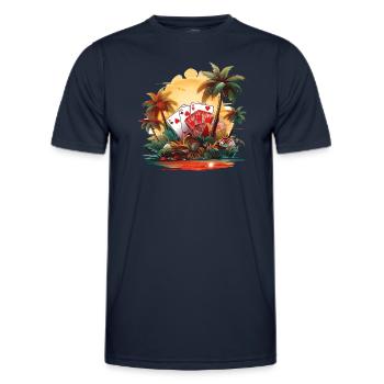 Kasino - Männer Funktions-T-Shirt - Navy - Vorne - AI Model Male 178 dark (178cm)