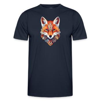 Aesthetic fox - Men's Functional T-Shirt - navy - Front - AI Model Male 178 dark (178cm)