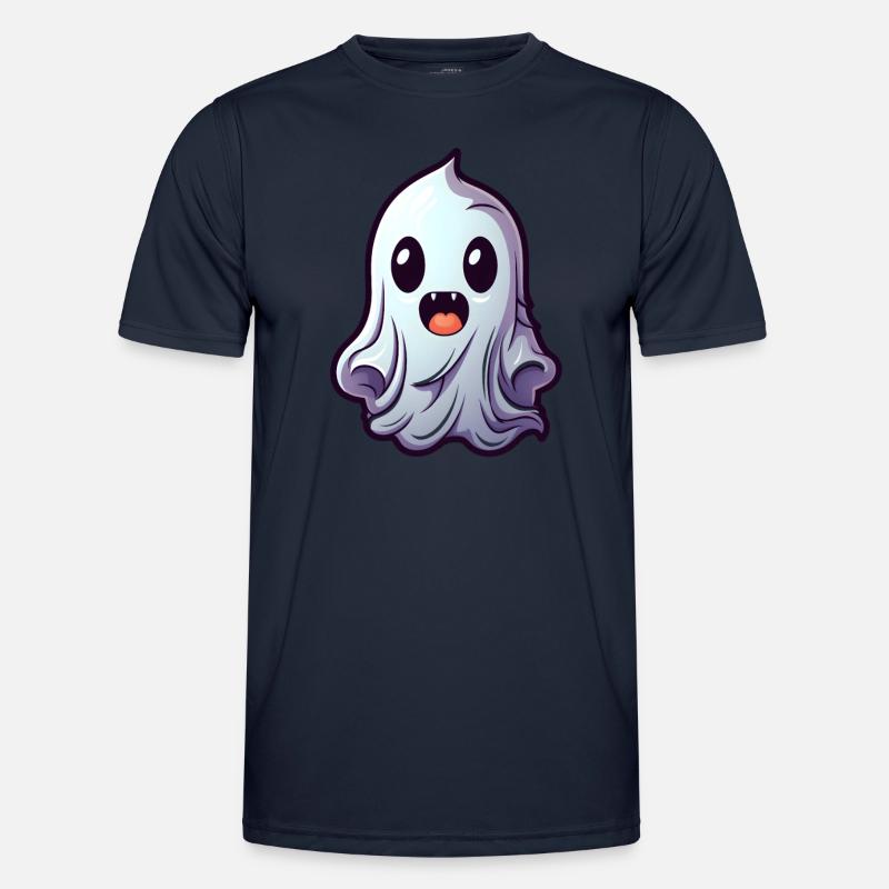 Cute Ghost Halloween Men's Functional T-Shirt