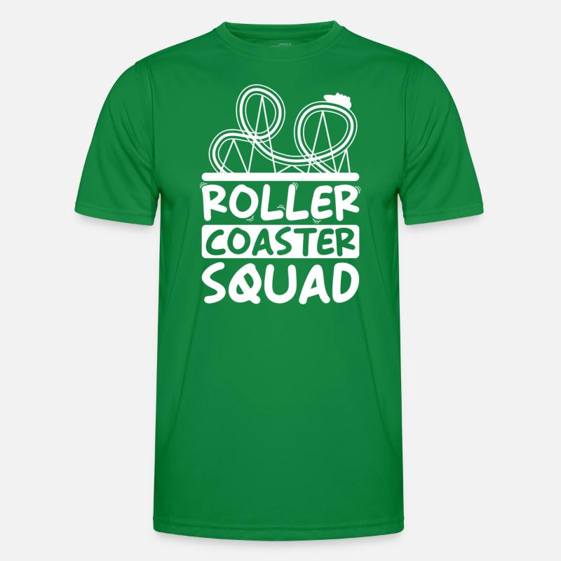 Rollercoaster Squad amusement park group Men's Functional T-Shirt