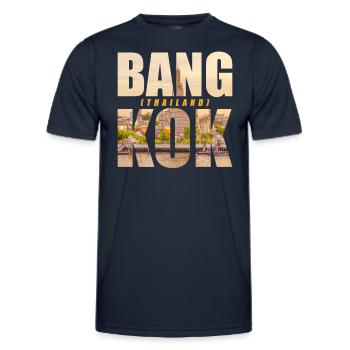 Bangkok Thailand Souvenir - Men's Functional T-Shirt - navy - Front - AI Model Male 178 dark (178cm)