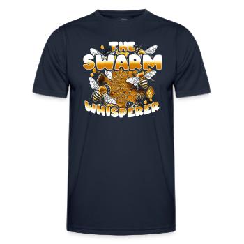 Swarm Catcher Bee Beekeeping Beekeeper - Men's Functional T-Shirt - navy - Front - AI Model Male 178 dark (178cm)