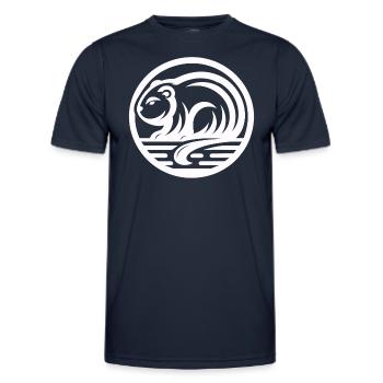 Biber Indianer Tierkreiszeichen - Männer Funktions-T-Shirt - Navy - Vorne - AI Model Male 178 dark (178cm)