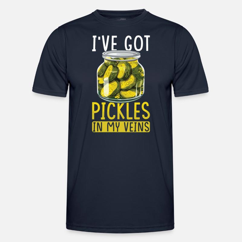 Pickles Lover Pickled Cucumber Gift - Men's Functional T-Shirt - navy