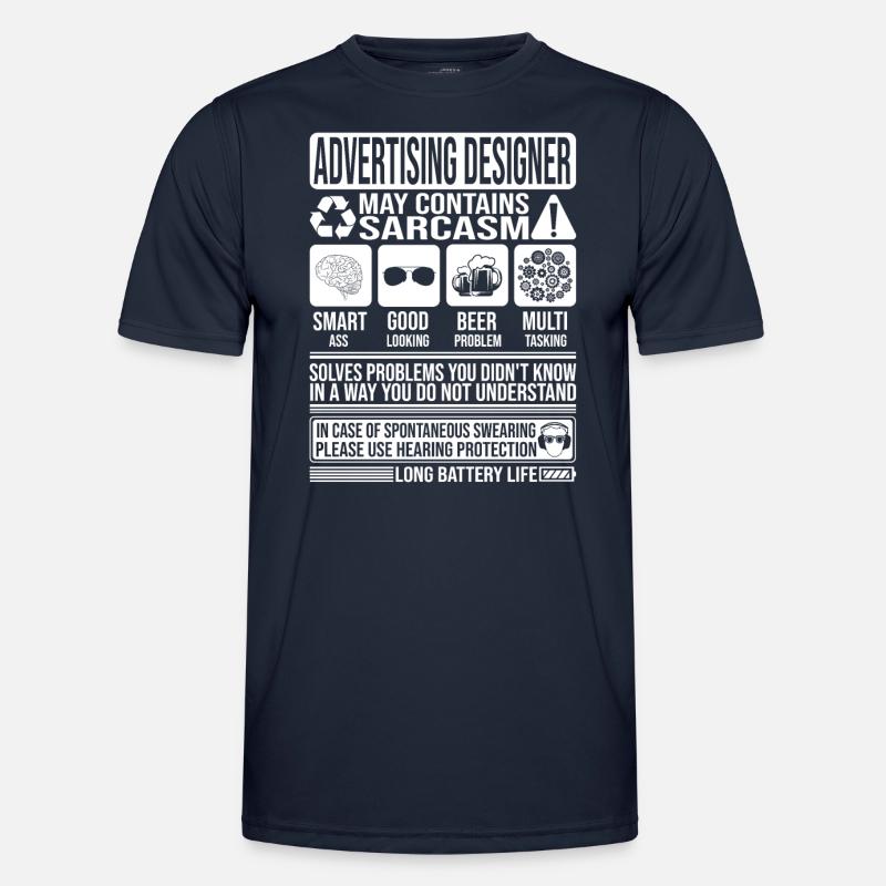 Werbedesigner Sarkasmus lustiges Geschenk - Männer Funktions-T-Shirt - Navy