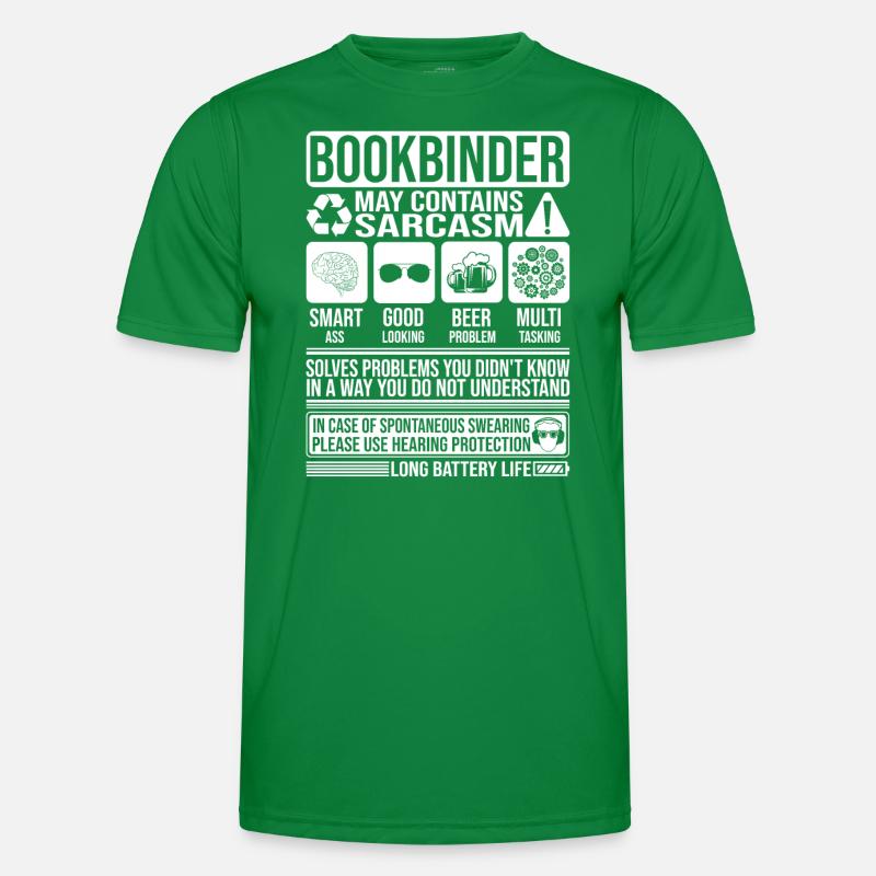 Buchbinder Sarkasmus lustig Geschenk Buchbinder Männer Funktions-T-Shirt
