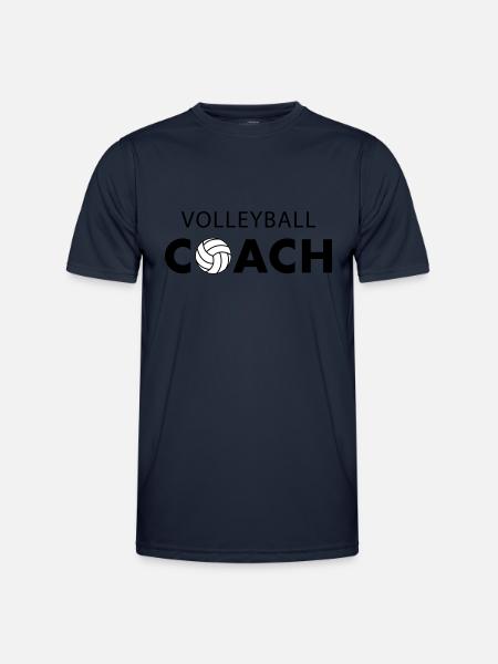 Volleyball Coach - Männer Funktions-T-Shirt - Navy