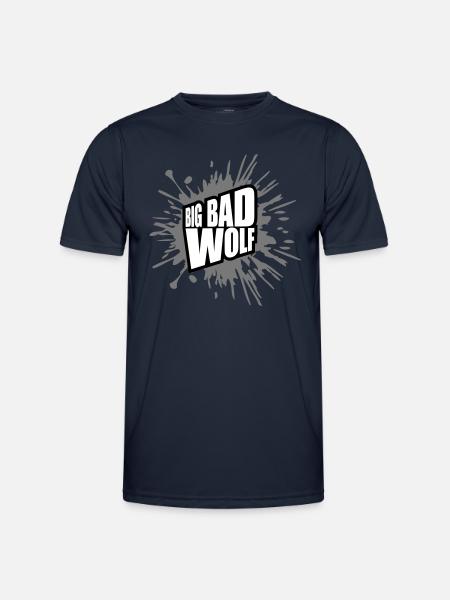 big bad wolf quote - Men's Functional T-Shirt - navy