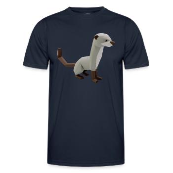 Polygon Frettchen - Männer Funktions-T-Shirt - Navy - Vorne - AI Model Male 178 dark (178cm)