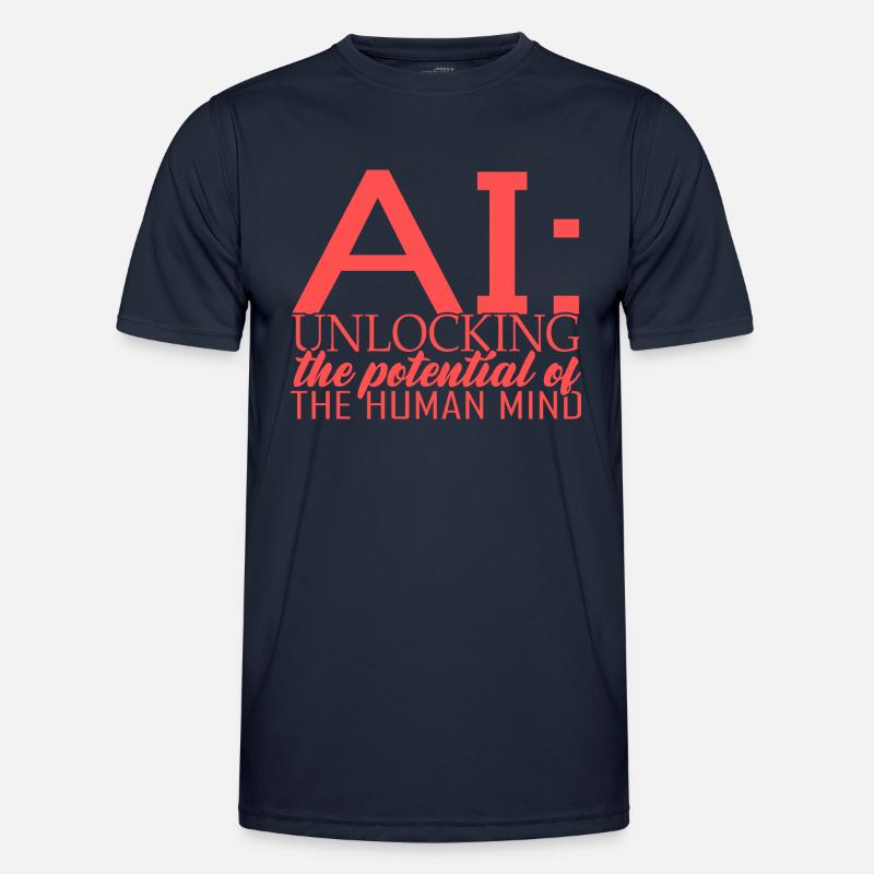 Artificial Intelligence Deep Learning - Men's Functional T-Shirt - navy