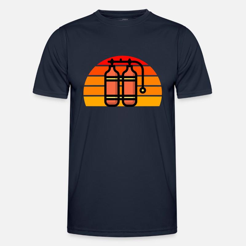 Oxygen bottle diver Men's Functional T-Shirt