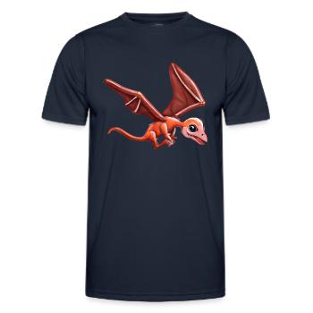 Flying Pterodactyl - Men's Functional T-Shirt - navy - Front - AI Model Male 178 dark (178cm)